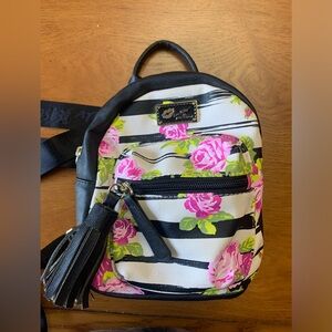 Mini Betsy Johnson backpack purse